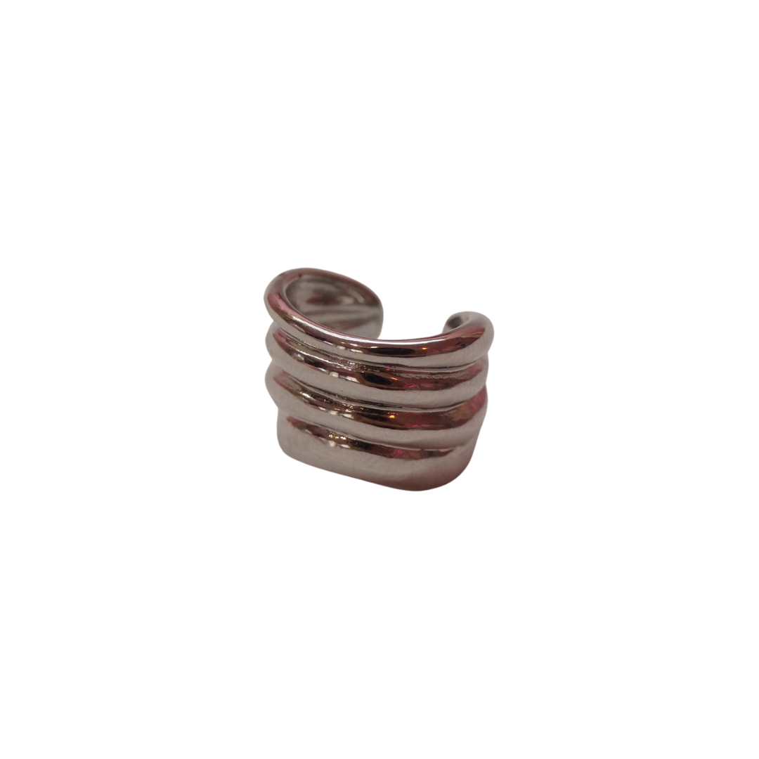 Earcuff Plateado Estelar