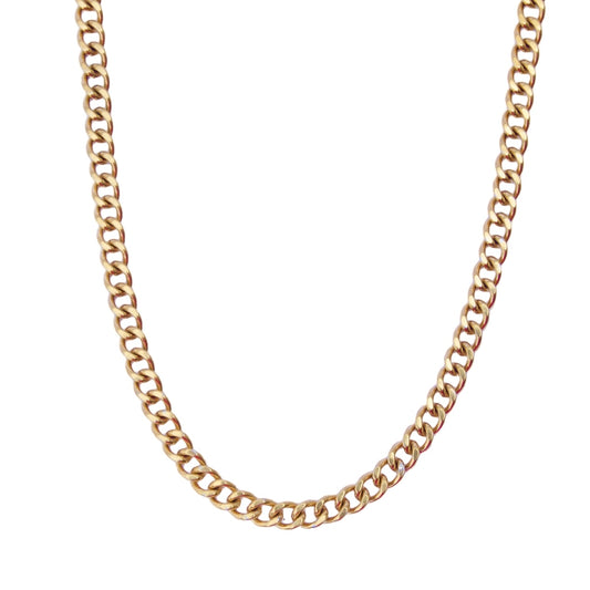 Cadena chunky acero dorada