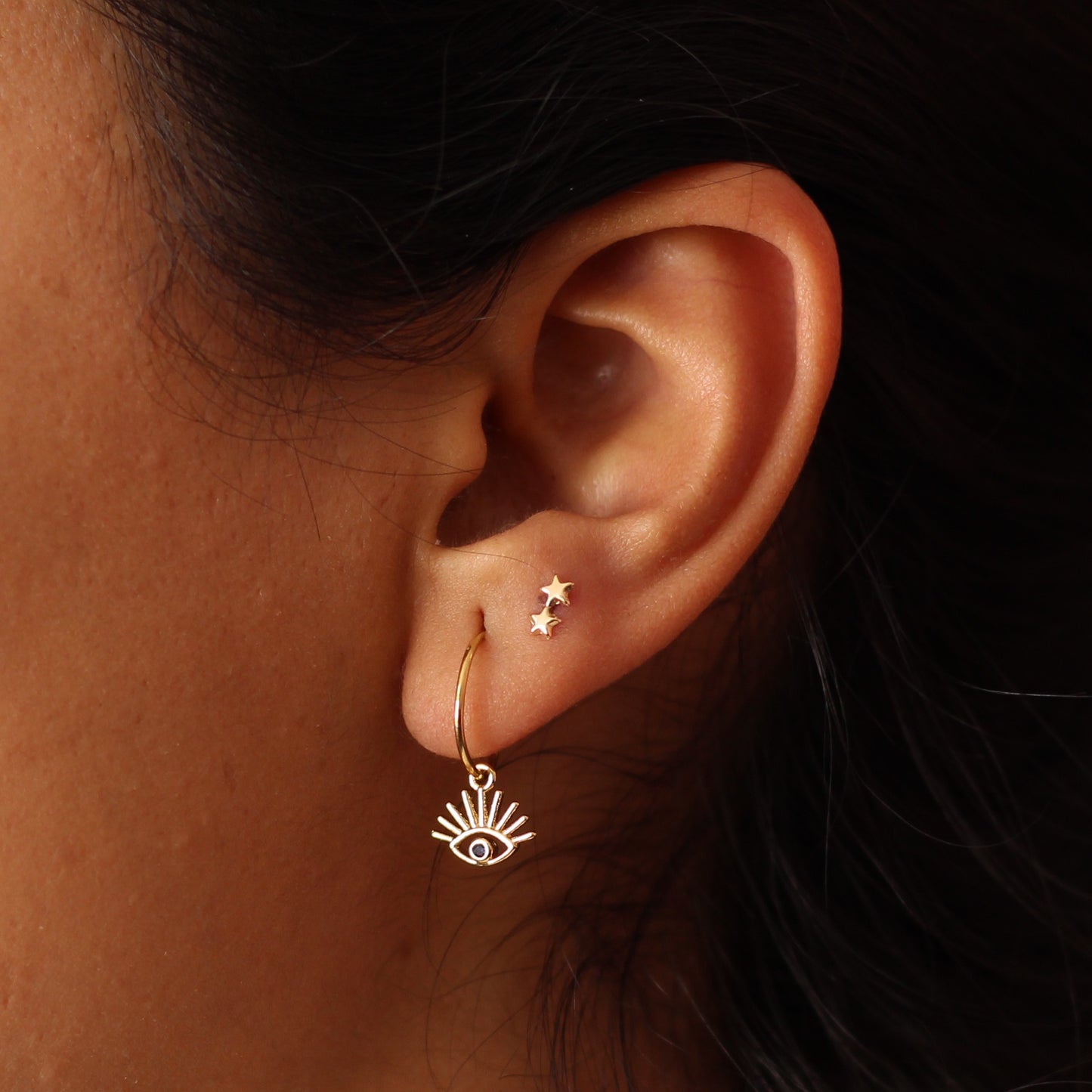 Dos estrellas oro 10k