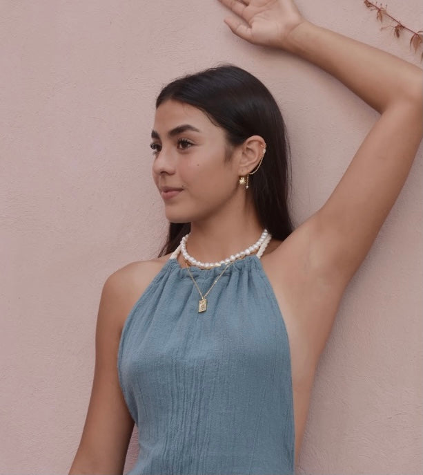 Choker perlas de rio