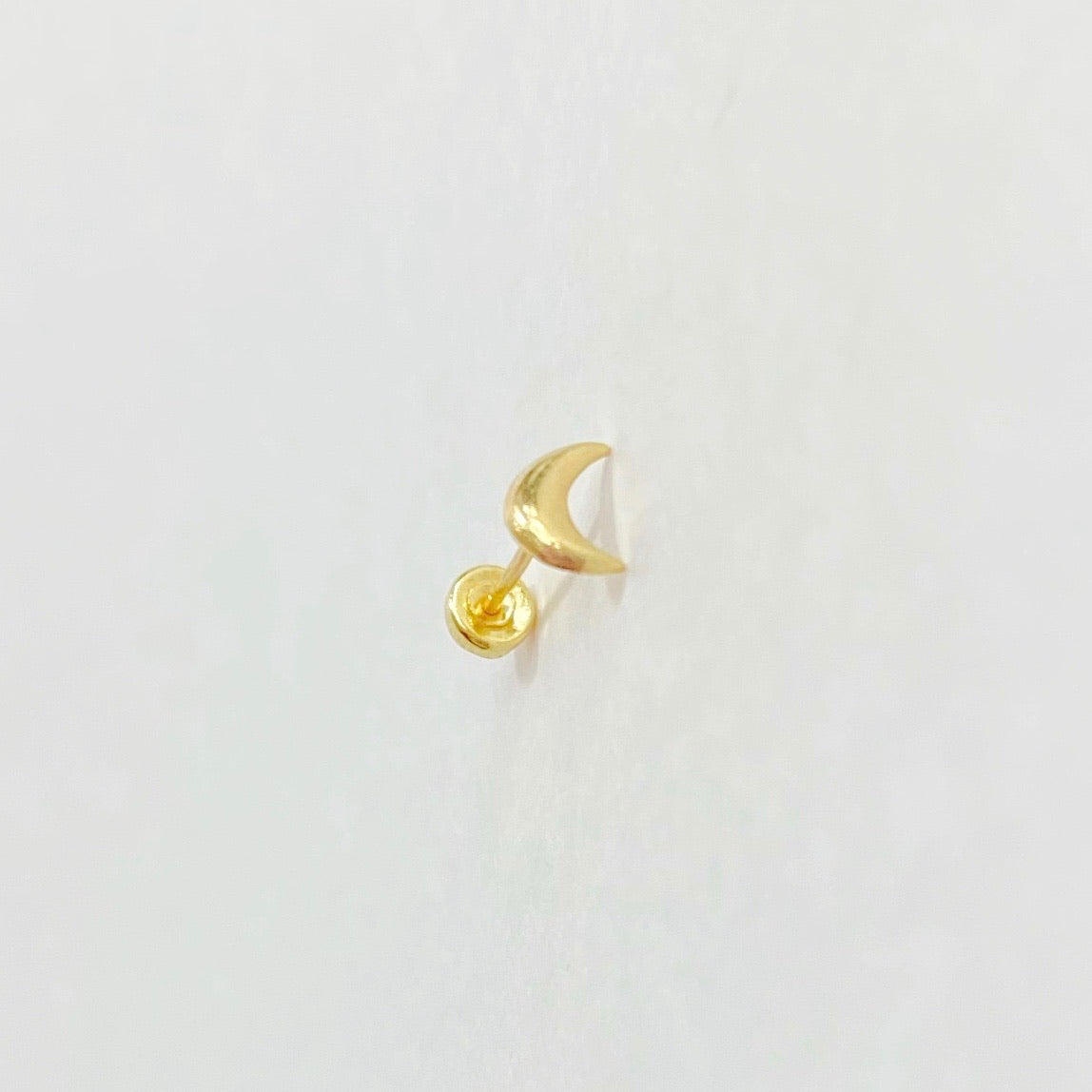 Arete luna oro 10k