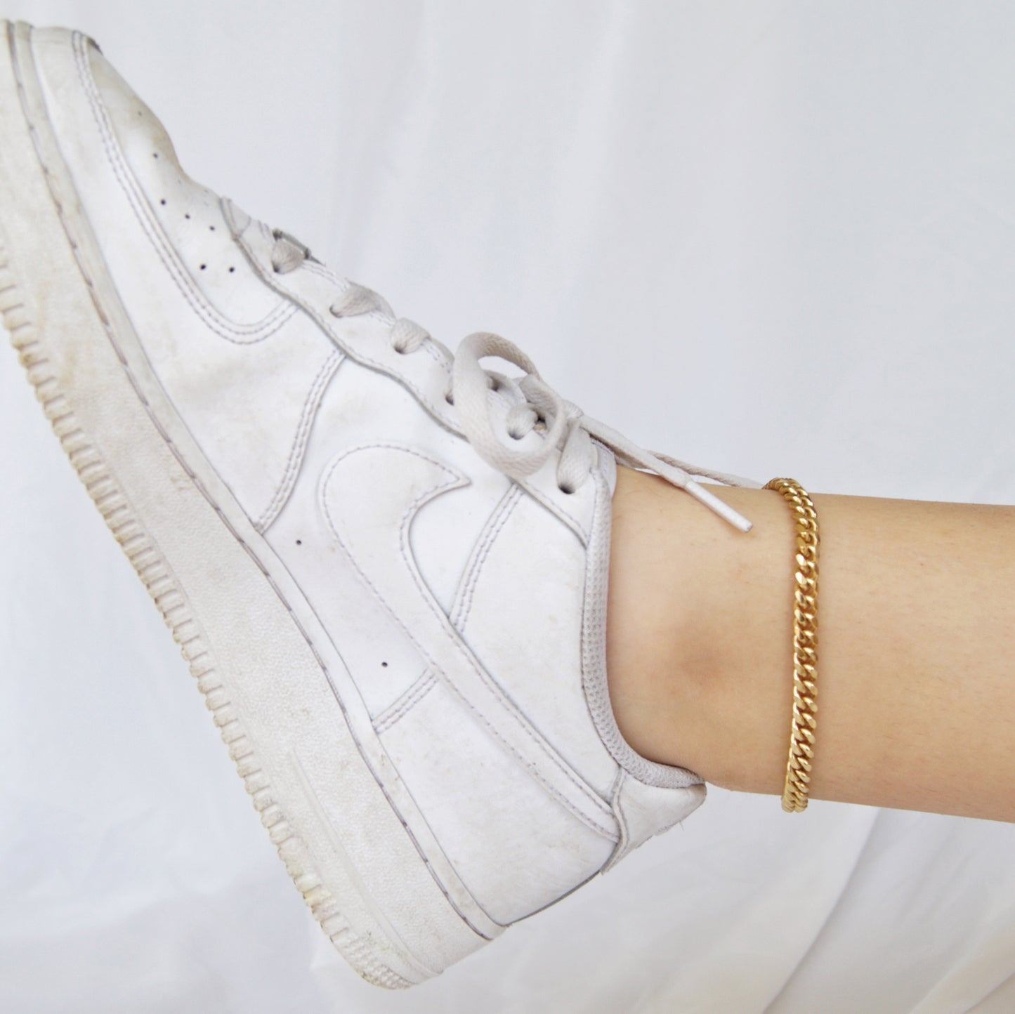 Tobillera chunky dorada