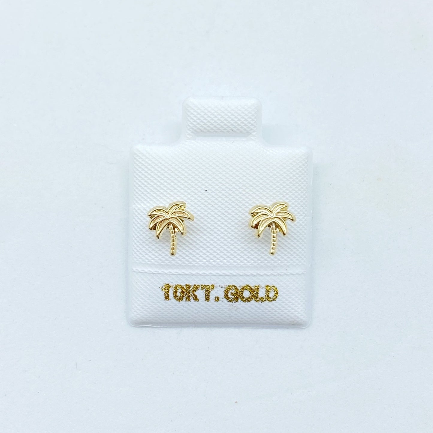 Aretes palmera oro 10k