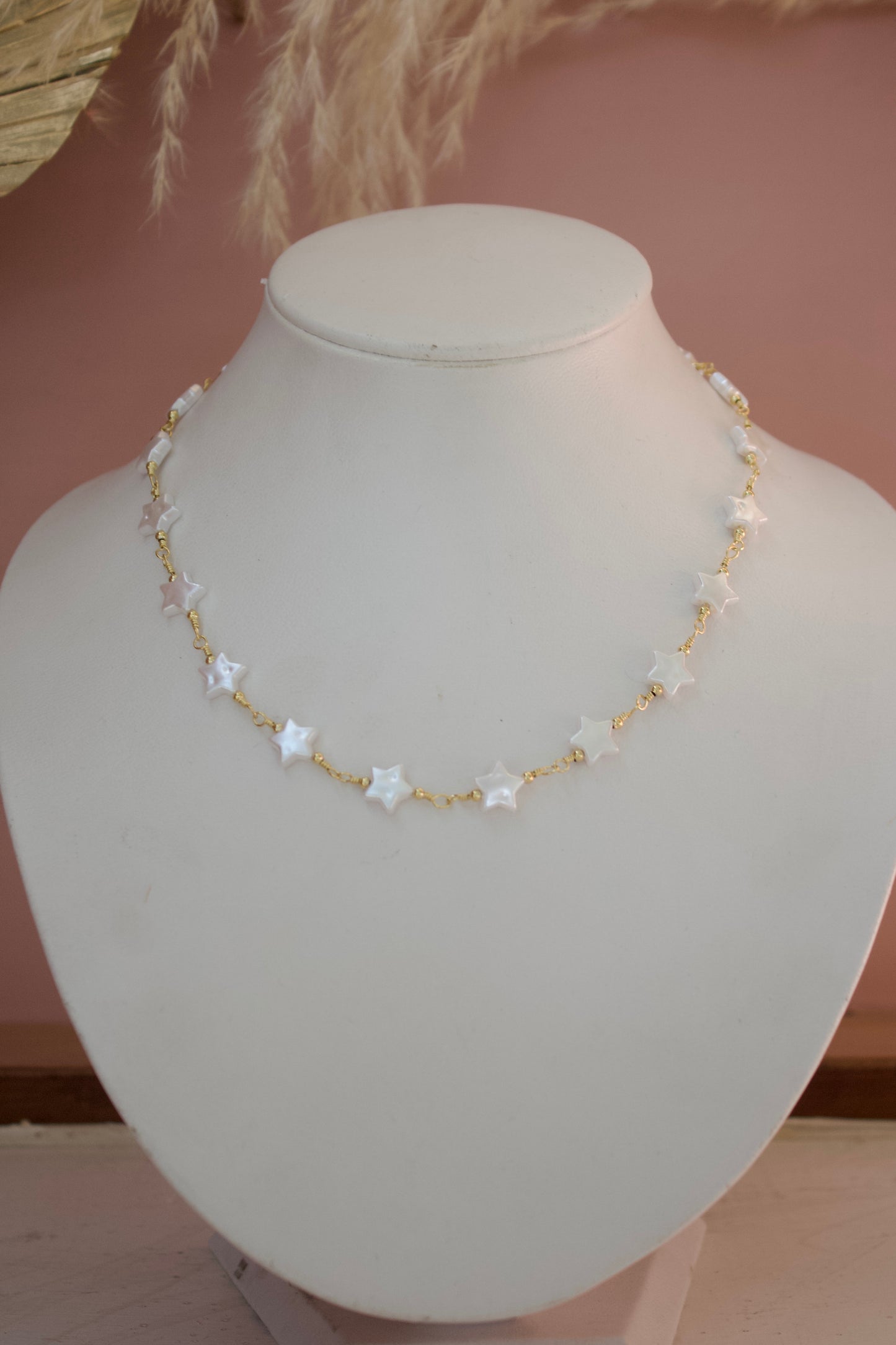 Choker Estrellas aperladas